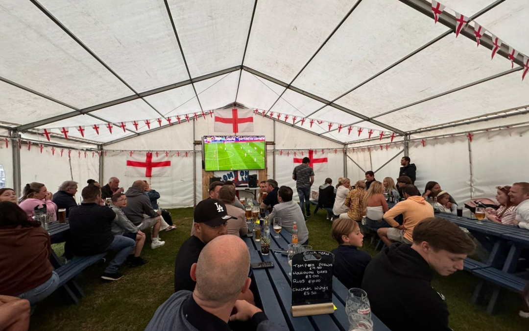 Marquee Hire in Essex for Football Watch Parties & England Games